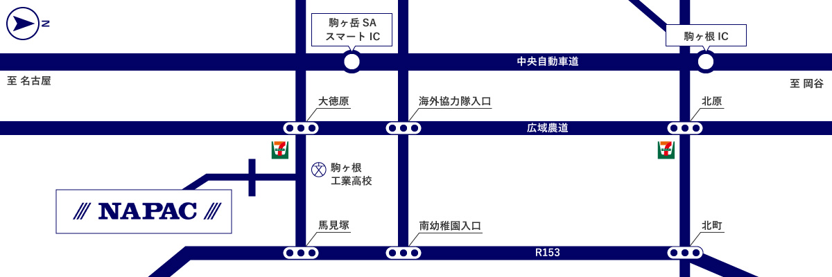 ナパック株式会社周辺地図